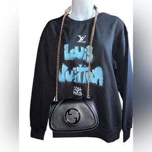 🔥 SALE $110 Fashion Lux Black Shoulder Blondie Mini Bag